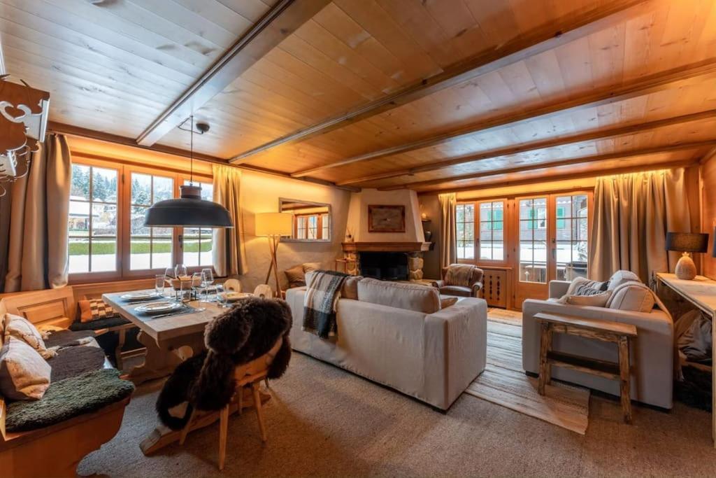 Charming Alpine Apartment Gstaad Eksteriør bilde